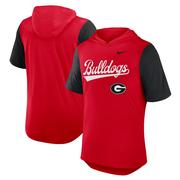 Georgia Nike Dri-Fit Hoodie Tee